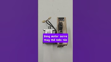 Dùng motor servo thay cho biến tần và động cơ 3 pha thường #Abientan #biếntần #motorservo