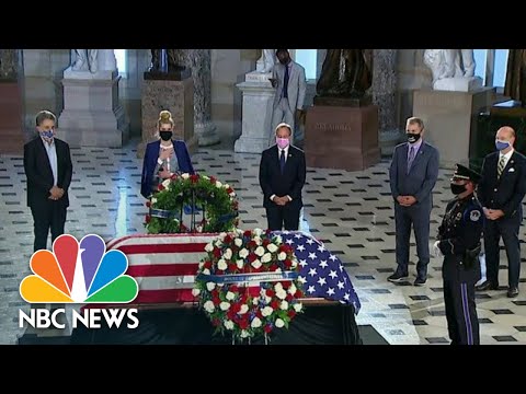 Justice Ginsburg Becomes First Woman, First Jewish Person To Lie In State At U.S. Capitol | NBC News thumbnail