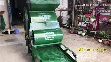 Máy bóc vỏ lạc liên hoàn bóc vỏ lạc giống lạc ép dầu công suất lớn 0354715098 0977034248