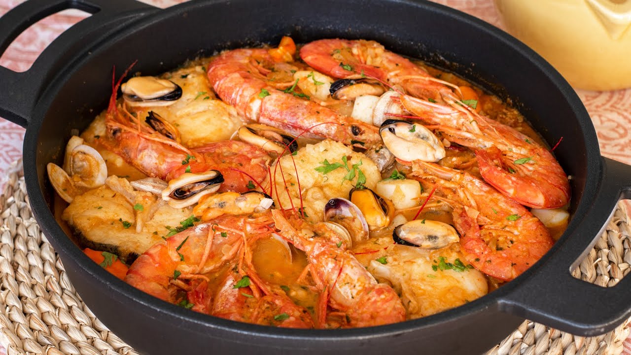 Zarzuela de pescado y marisco