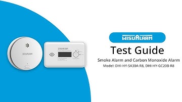 Wisualarm interlinked smoke alarm and carbon monoxide alarm test guide