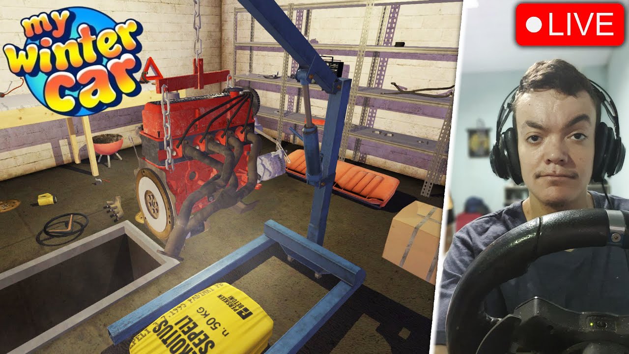 🔴AO VIVO - MY WINTER CAR - será que hj termino o motor?