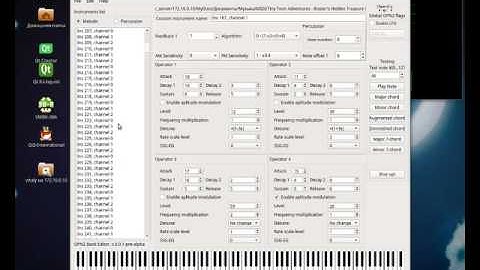 OPN (YM2612) FM Bank Editor - First experiment with instrument importing from VGMs