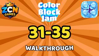 Color Block Jam Levels 31-35 NEW UPDATE | Full Walkthrough & Solutions