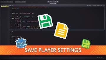 How to Save the Player Settings with ConfigFile (Godot tutorial)