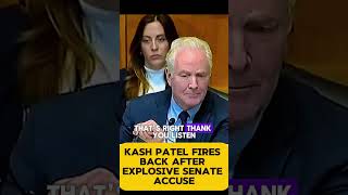 Kash Patel FIRES BACK After Explosive Senate Accus