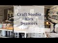 Craft Studio Tour - Ikea Alex Drawers | how I store my craft supplies | craft storage & organisation