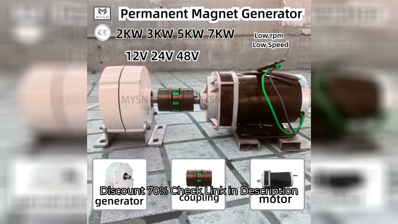 12V 48V Alternator 5KW 3KW 24V Permanent Magnet Generator 3 Phase AC Output Electric Generator Dynam