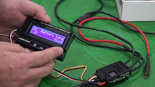 How to Set Multifunctional LCD Program Box of HobbyWing for Drone Use