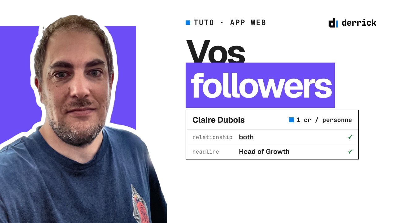 Exporter vos followers LinkedIn en liste (tuto)