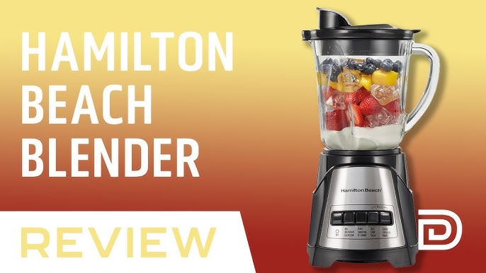Hamilton Beach Power Elite® Multi-Function Blender with Mess-free 40oz  Glass Jar, 700W Black & Stainless - 58148