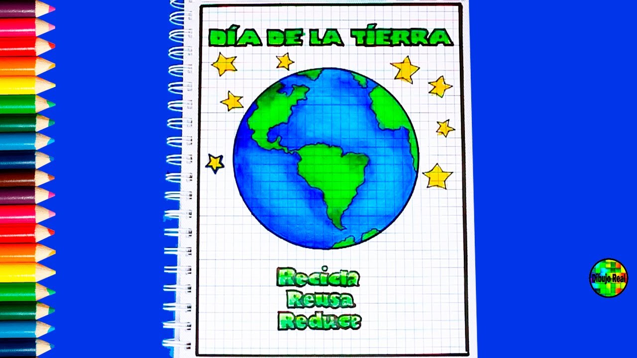 Cómo dibujar para el DÍA DE LA TIERRA para niños fácil y bonito - YouTube