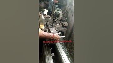 Drilling Operation on Lathe Machine