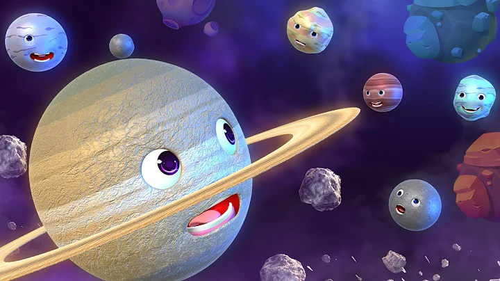 Moons of Saturn | All SATURN's MOON Size Comparison | Solar System Video | SpaceBalls Animation