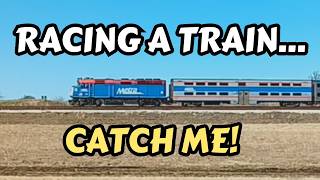 Racing a Metra Train! (Incredible High-Speed Chase) — Metra Pacing