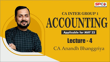 CA Inter ACCOUNTS face to face + LIVE Streaming Batch  day 4 BY CA ANAND BHANGARIYA