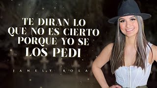 Video thumbnail of "(LETRA) ¨TE DIRÁN¨ - Janely Rosa (Lyric Video)"