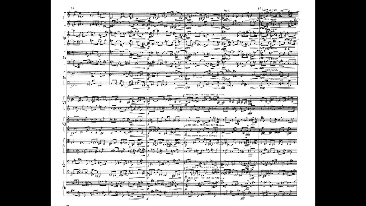 Iannis Xenakis - Eridanos [w/ score] - YouTube
