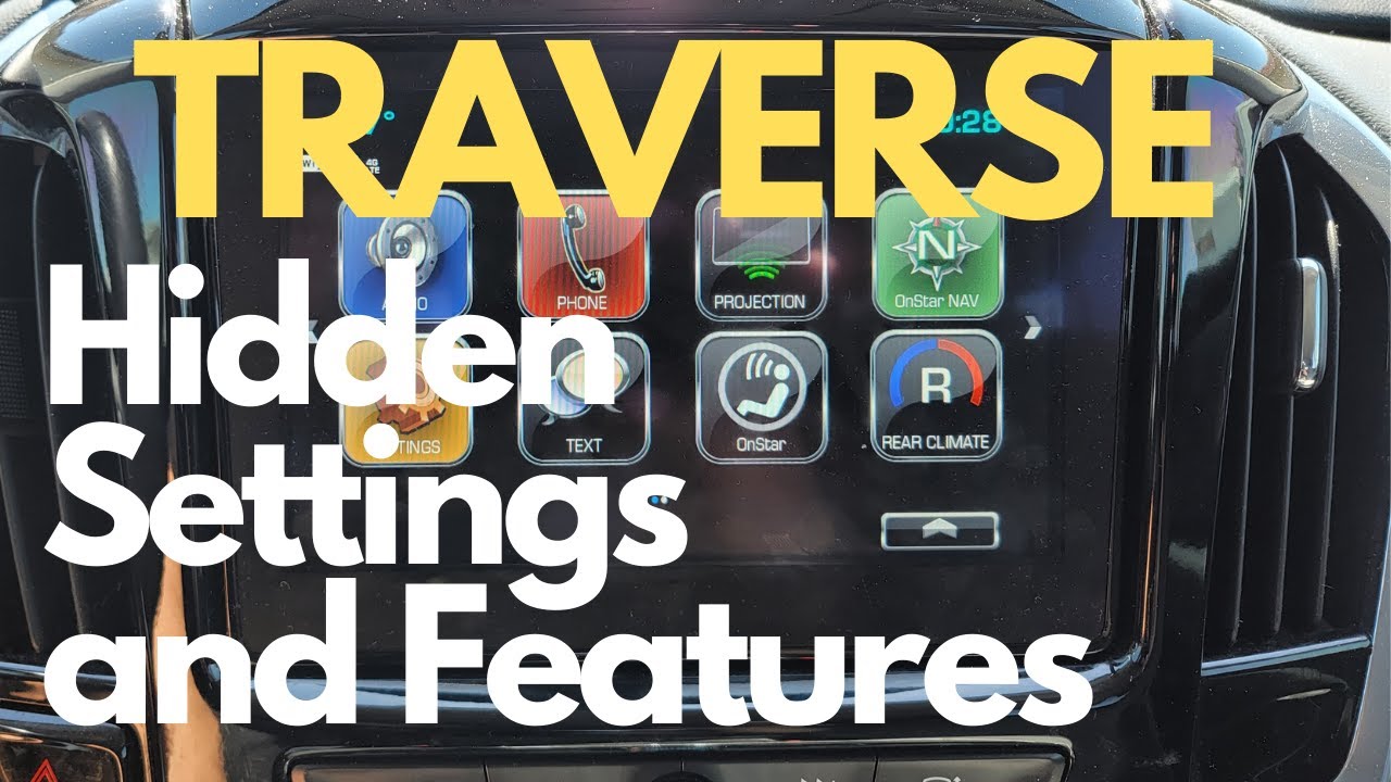 Hidden Chevy Traverse Settings and Features! - YouTube