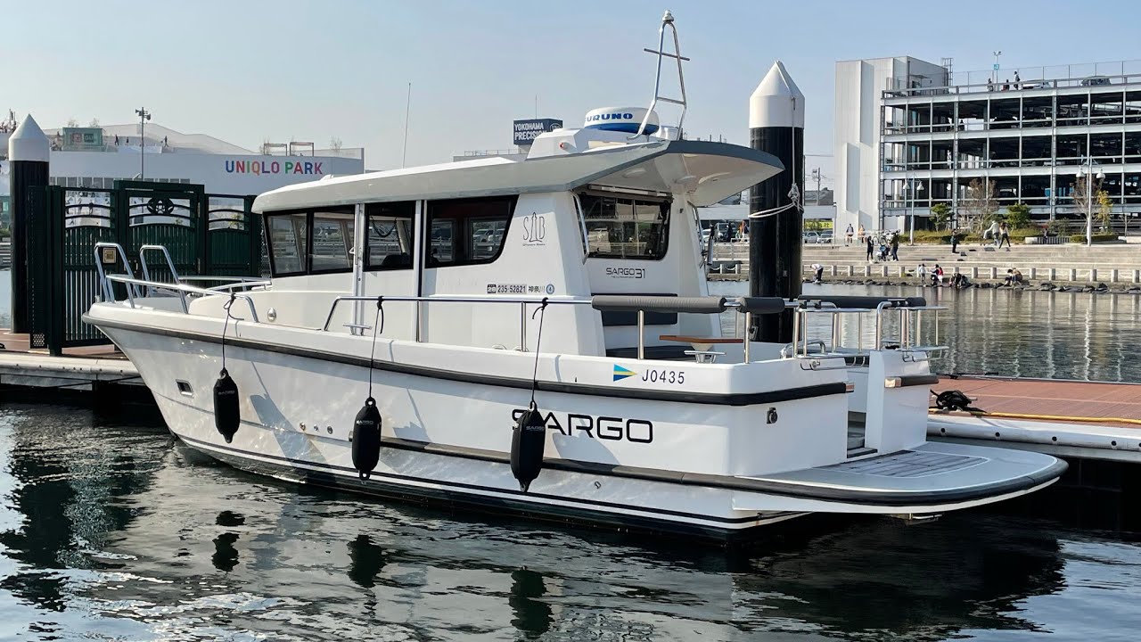 【即納 中古ボート(ご成約頂きました!)】SARGO 31(サルゴ 31)1人で離着岸&アンカリング 12:00辺りから出航