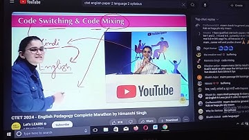 code switching and code mixing CTET 2024 by Himanshi ma
