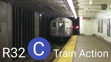 IND Fulton Street Line: 168th Street Bound R32 (C) Train @ Franklin Avenue