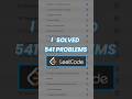 I solved 541 Leetcode problems #leetcode #codinginterview