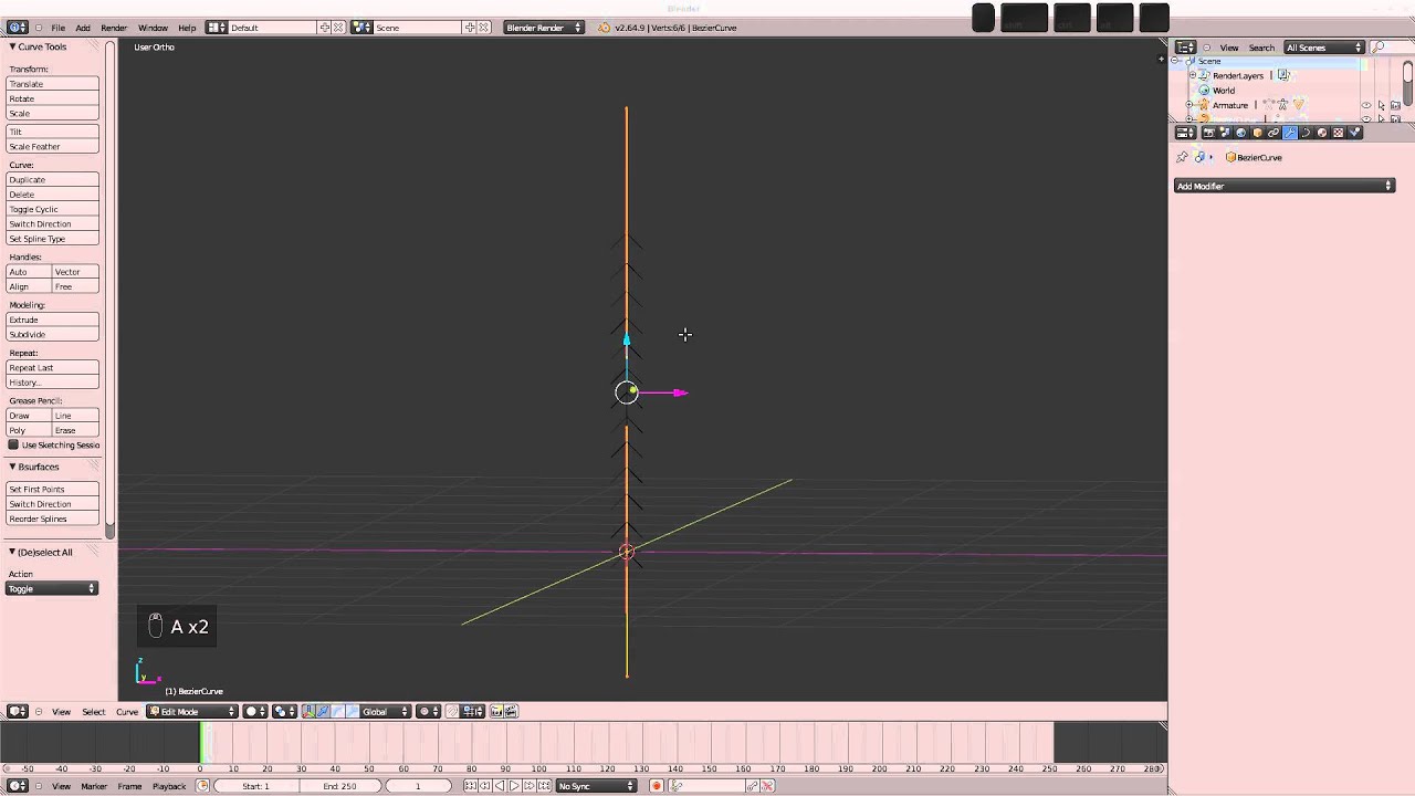 Blender 2.6 Setting up Spline IK YouTube