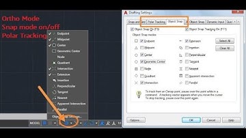 “AutoCAD Tutorial: Snap, Grid, Ortho Mode, Polar Tracking & Object Snap Explained!”
