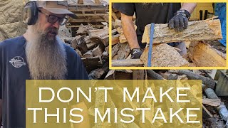 FIREWOOD Too BIG ... Don't Make this MISTAKE  // Easy FIX