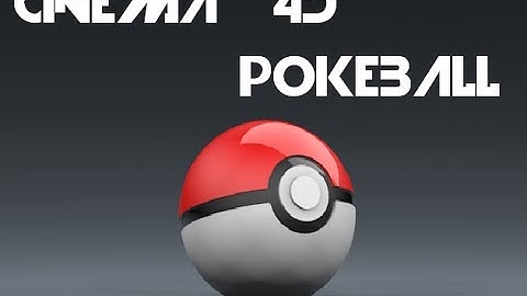 3D POKEBALL Tutorial - Cinema 4D ---- PART 1