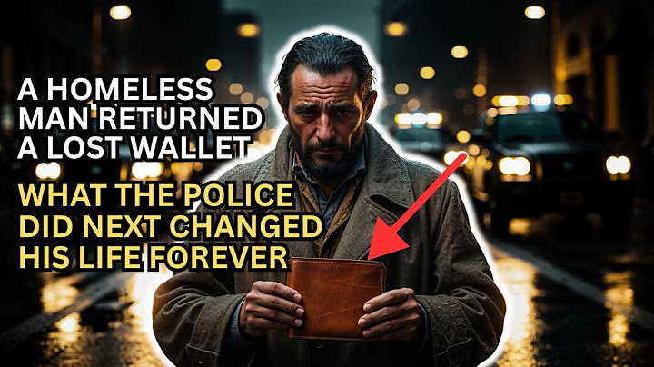 A Homeless Man Returned a Lost Wallet — What the Police Did Next Changed His Life Forever