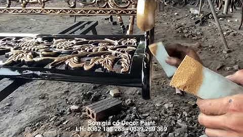 Sơn nhũ đồng, sơn giả cổ trên gang đúc, nhôm đúc Decor Paint
