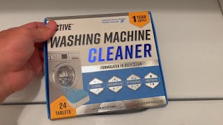 Using the Active Washing Machine Cleaner to Clean My Top-Loader