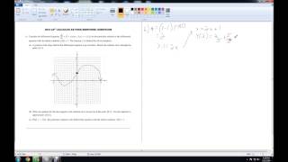 2014 AP Calculus AB Free-Response Question 6 Solution 1080p HD