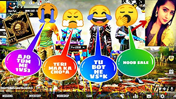 RANDOM CONQUEROR GIRL CALL ME NOOB & CHALLENGE FOR 1VS3 TDM MATCH