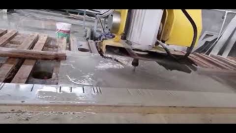 CNC 5 axis bridge saw cutting machine for granite marble stone countertop