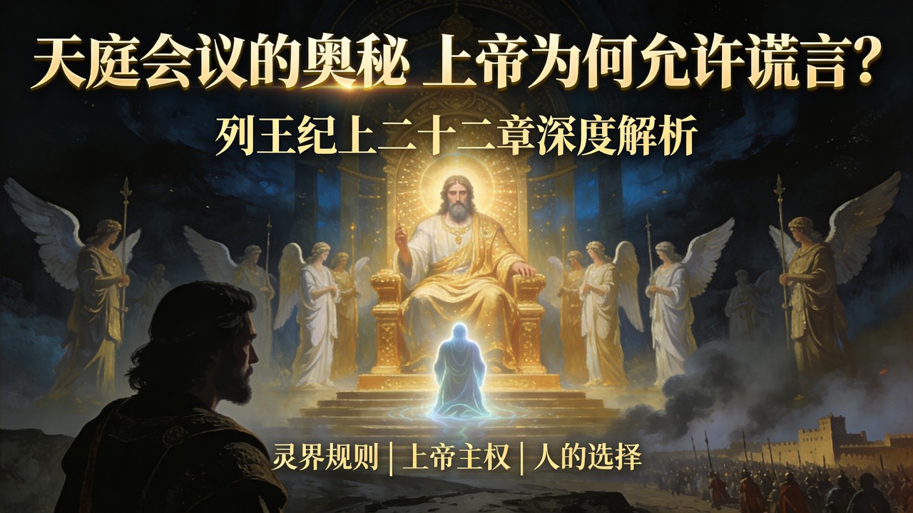 上帝為何派「謊言的靈」去騙人?揭開聖經最燒腦的靈界真相!#聖經難題 #列王紀上 #謊言的靈 #上帝的主權 #米該雅 #靈界真相 #亞哈王 #基督教信仰