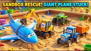 Truck Accident Pulling Out Plane 🚜✈️ | Swaraj Tractor &amp; JCB Rescue Adventure #ToyTruck#JCB#Tractor
