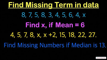 How to Find Missing Numbers Using Mean or Median – Easy Math Tutorial