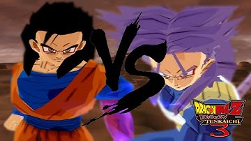 Gohan SSJ4 Vs Trunks Ssj4 DBZ Tenkaichi 3 Mod 【HD】