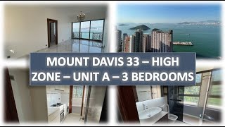 Mount Davis 33 怡峰  | Kennedy Town 堅尼地城 | 3 Bedrooms | High Zone - Unit A