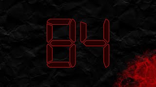 Countdown from 84 to 0 in RED