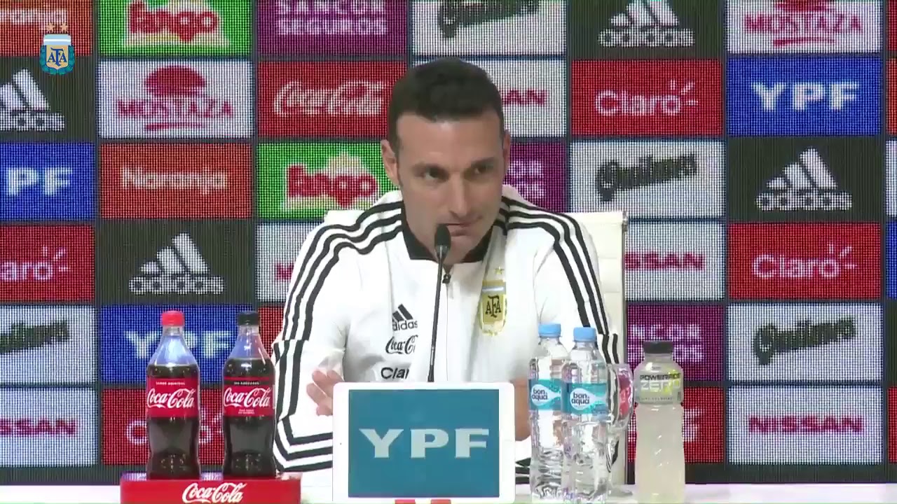 Scaloni: "Hablé con Messi y a partir de esa charla es que no está convocado"