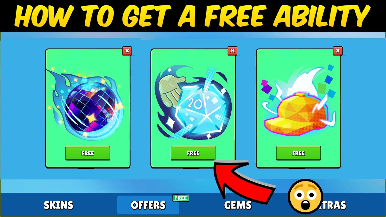 HOW TO GET ALMOST EVERY ABILITY FOR FREE IN STUMBLE GUYS 🔥😲 #stumbleguys #freeability