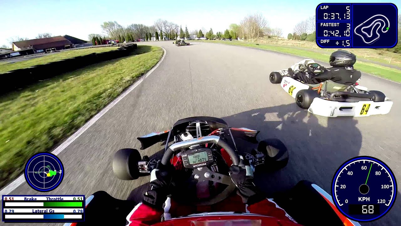 Rotthalmünster Kart Rotax Rotax DD2 Sodi 29.03.2014 GoPro helmet cam telemetry