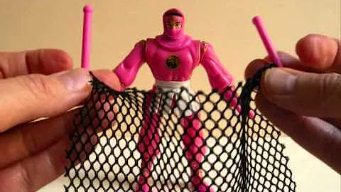 Net Launching Pink Ninja Ranger Action Figure by B...