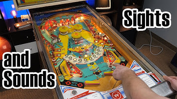 Sights and Sounds: Aztec Pinball Machine Gameplay and Playfield Layout