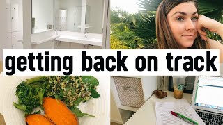 How to get back on track! what i eat + tips for reaching fitness goals