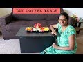 தமிழ்:DIY COFFEE TABLE USING WASTE CARDBOARD BOX